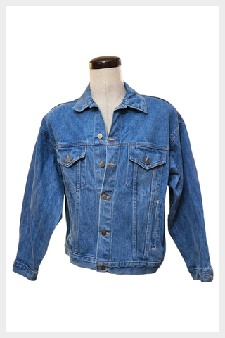 Vintage Teamsters Denim Jacket | Embossed Teamsters Made in USA | Size XL - 1X
