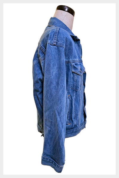 Vintage Teamsters Denim Jacket | Embossed Teamsters Made in USA | Size XL - 1X