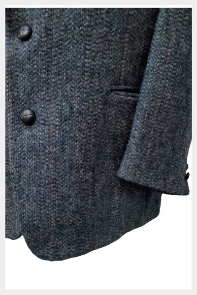Vintage Harris Tweed wool blazer Made in Scotland tailored in Canada | Size 42T