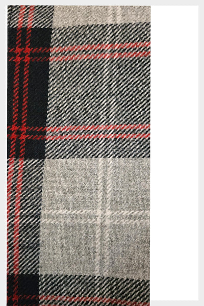 R.J. McCarthy Ltd. 1970s plaid fringed scarf | vintage 70s wool blend scarf, 60 inches long