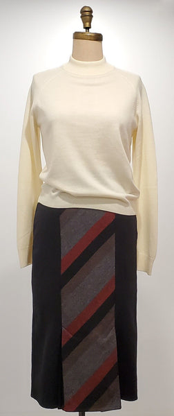 Classic 1980s pencil skirt | 80s wool blend skirt | size small