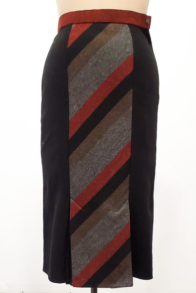 Classic 1980s pencil skirt | 80s wool blend skirt | size small