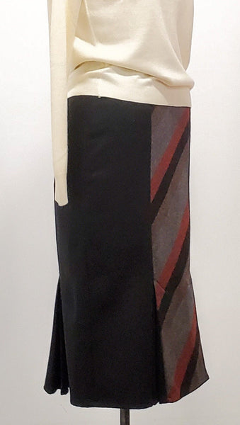 Classic 1980s pencil skirt | 80s wool blend skirt | size small