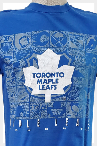 1992 Toronto Maple Leafs Logo 7 t-shirt Made in the USA | Size Mens L