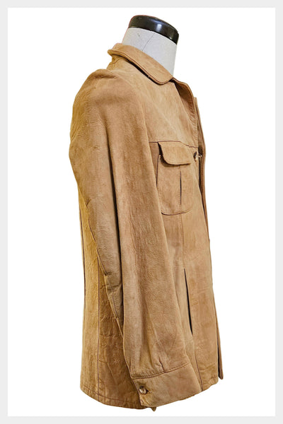Vintage 70s Suede Shirt Jacket | Mac Mor Leather Shacket, Small to Medium
