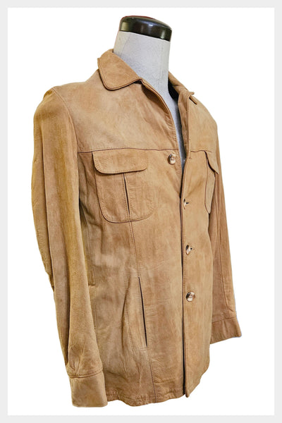 Vintage 70s Suede Shirt Jacket | Mac Mor Leather Shacket, Small to Medium