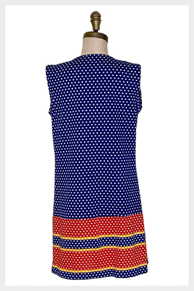 Vintage 70s Polka Dot Tunic Dress | Minnesota Woolen Co, Medium