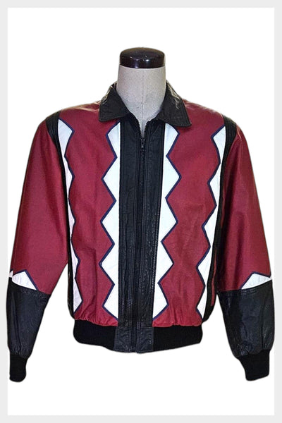 1980s Canadian Maple Leaf Leather Bomber Jacket | Mens Medium