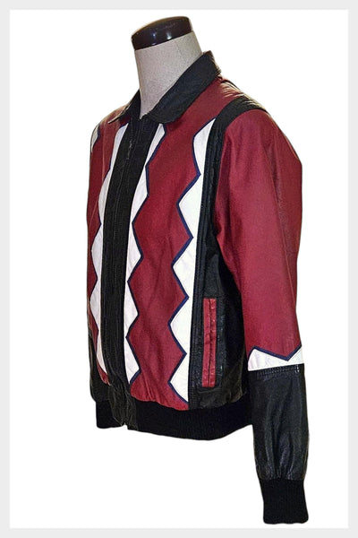1980s Canadian Maple Leaf Leather Bomber Jacket | Mens Medium