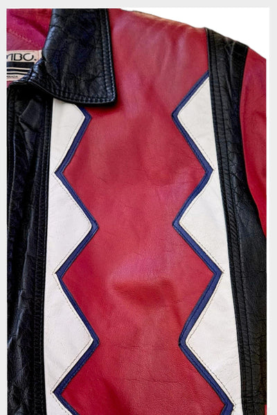 1980s Canadian Maple Leaf Leather Bomber Jacket | Mens Medium