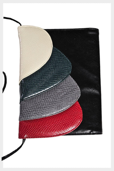 Vintage 80s Faux Snakeskin Clutch: Retro Envelope Handbag