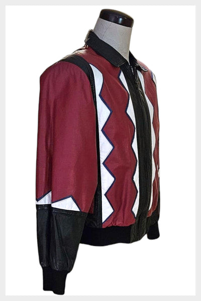 1980s Canadian Maple Leaf Leather Bomber Jacket | Mens Medium