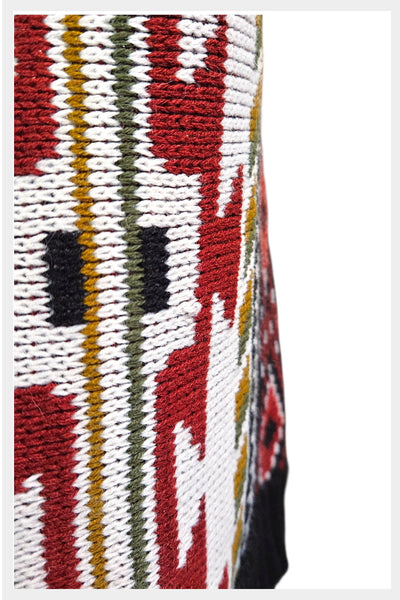 1980s geometric southwestern arcylic knit pullover | medium