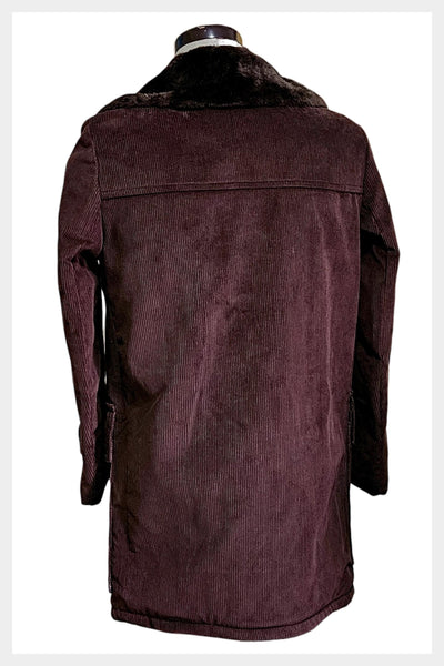 1970s corduroy jacket w Borg style collar  NOS from Simpsons | Size 36