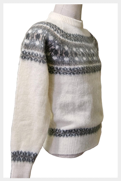1970s Arrow Sportswear Fair Isle Sweater – Nordic Wool Blend Knit, Size S