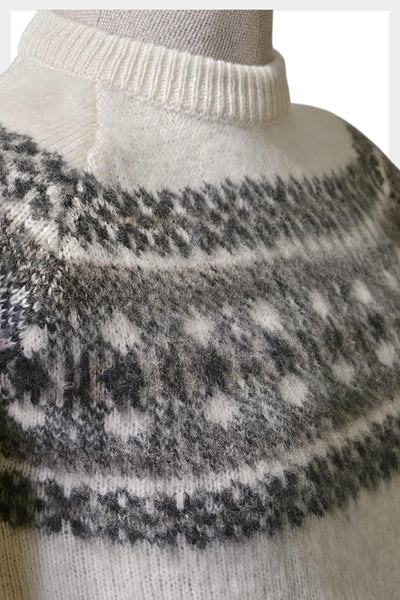 1970s Arrow Sportswear Fair Isle Sweater – Nordic Wool Blend Knit, Size S