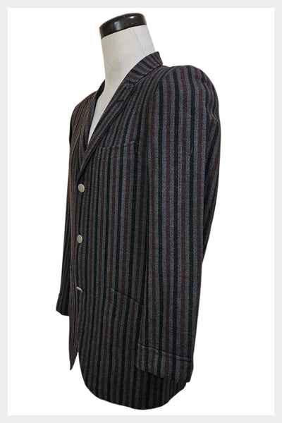 1959 wool blazer | Hong Kong tailored, striped menswear