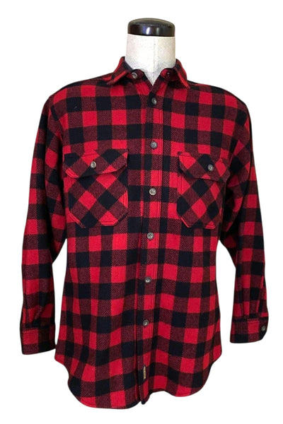 Vintage Woolrich Wool Shirt | Buffalo Plaid, Men's M