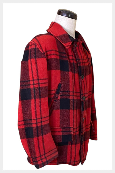 Vintage 1940s Red Plaid Wool Hunting Jacket – Midwest Outerwear
