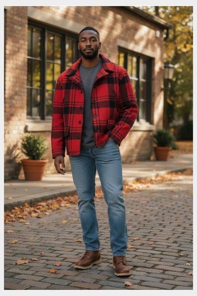 Vintage 1940s Red Plaid Wool Hunting Jacket – Midwest Outerwear