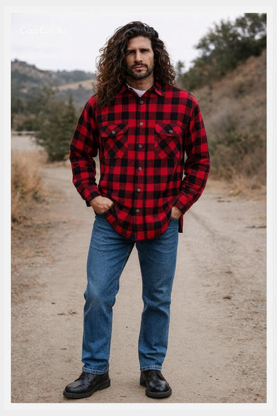 Vintage Woolrich Wool Shirt | Buffalo Plaid, Men's M