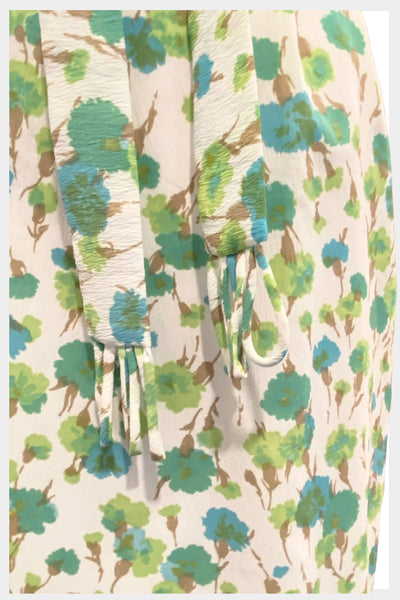 1960s floral sheath dress by Chiqui, Miami, Florida | size medium