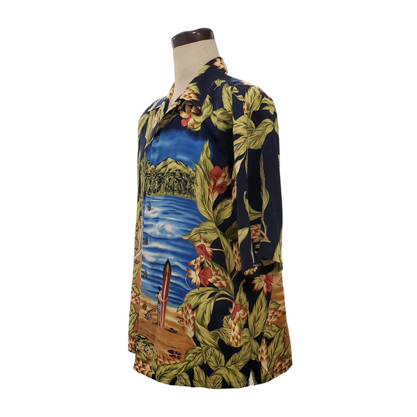 1990s Maui Maui Hawaiian Islands Shirt Made in Hawaii | size XL 16 reg