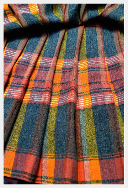 1960s Century of Boston reversible plaid pleated skirt | size  small