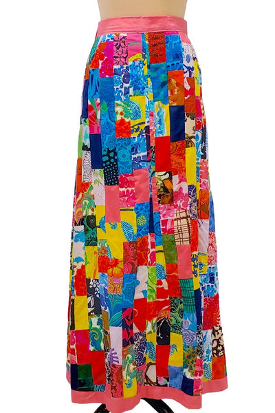 Kaleidoscope dreams | 1970s wrap patchwork skirt