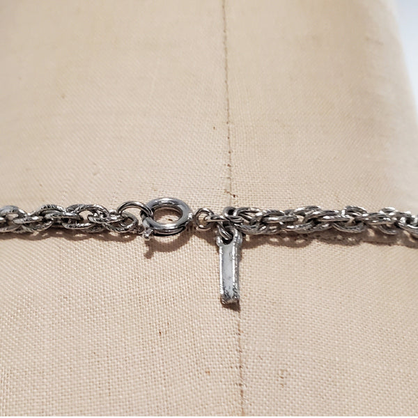 1970s Designer D'Orlan Large Eternal Life Ankh Pendant & Chain Necklace
