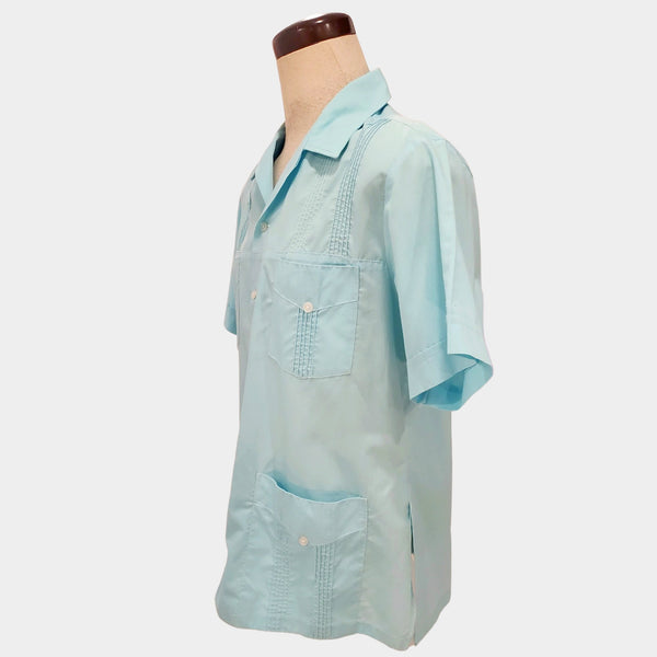 1960s Cabana blue shirt | large to xlarge