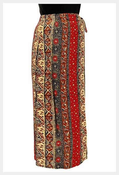1980s Le Chateau tribal wrap skirt | medium