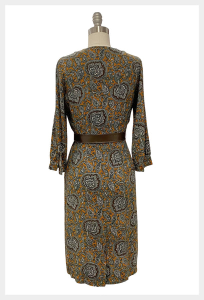 1960s paisley dress | small