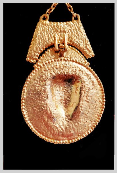 Vintage 1970s King Tutankhamun Pendant Necklace