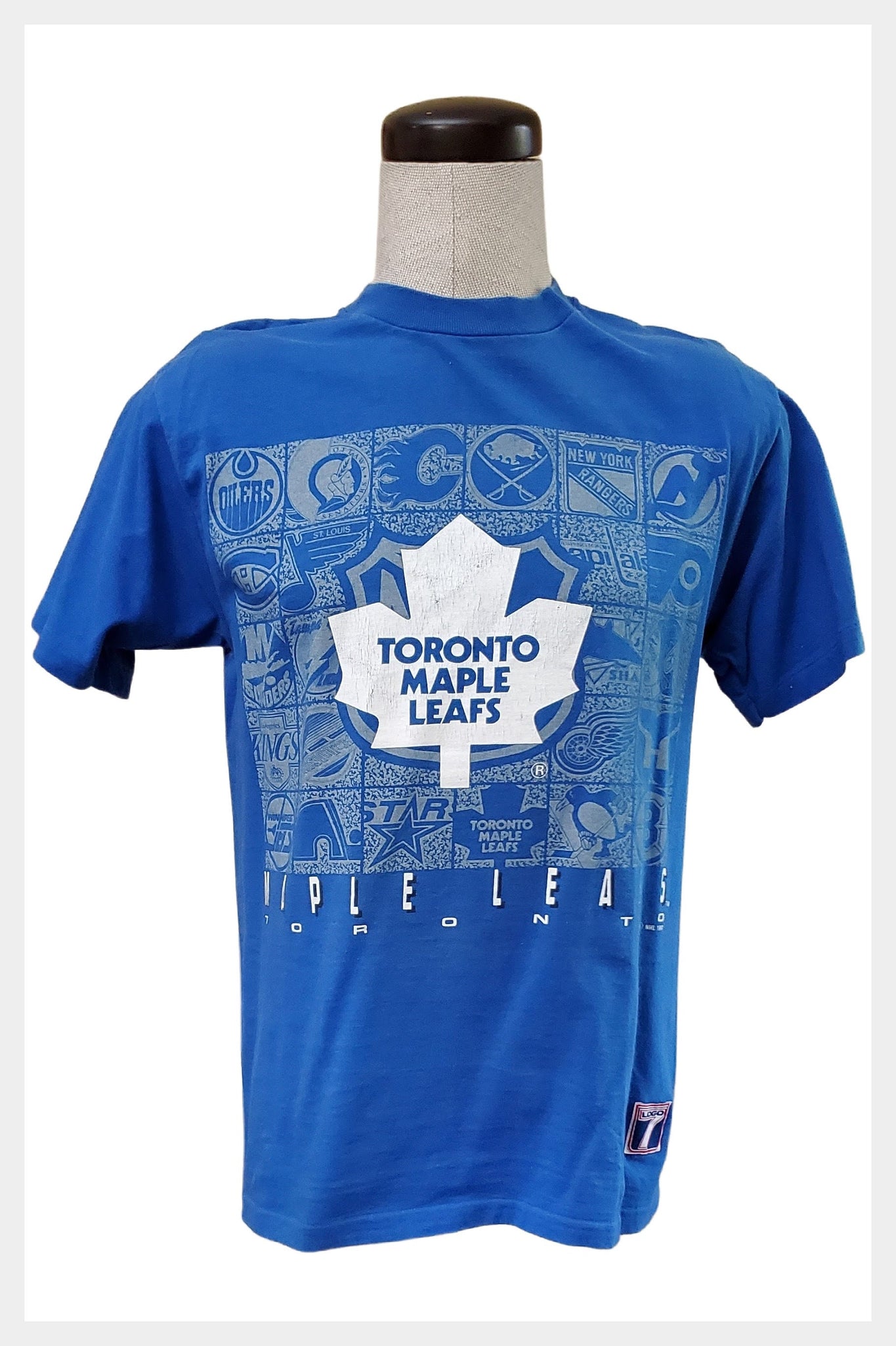 1992 Toronto Maple Leafs Logo 7 t-shirt Made in the USA | Size Mens L